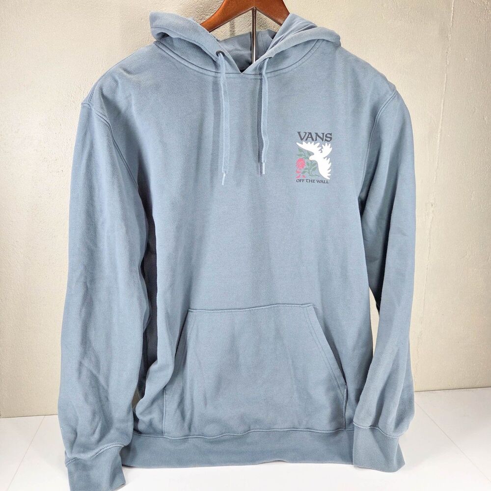 Vans Off The Wall Dove Rose Graphic Pullover Hoodie Sz XL